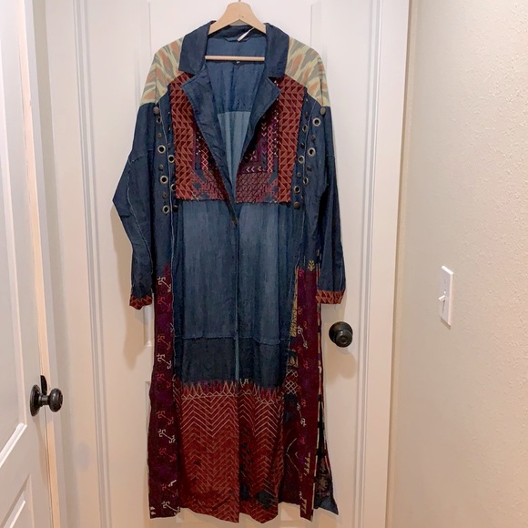 Free people Indigo Dreams jacket duster - Picture 2 of 16